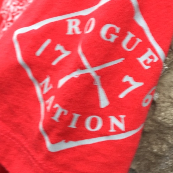 rouge nation Tops - Rogue 1776 nation tee shirt red valentine day range cowgirl skull rodeo